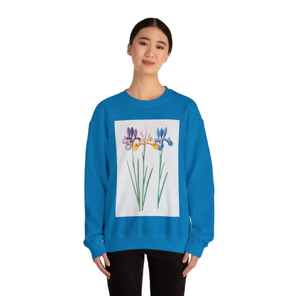 Blue Iris by Anselmus Boëtius de Boodt Heavy Blend™ Crewneck Sweatshirt