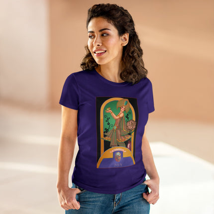 October & Opal, Tourmaline (from the Gem Series) by Sofia Chiostri Women's Midweight Cotton Tee