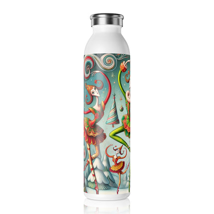 Christmas Ballet of the Absurd Slim Water Bottle