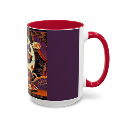 Theatrical Halloween Mice on Teacup Colorful Mugs (11oz, 15oz)