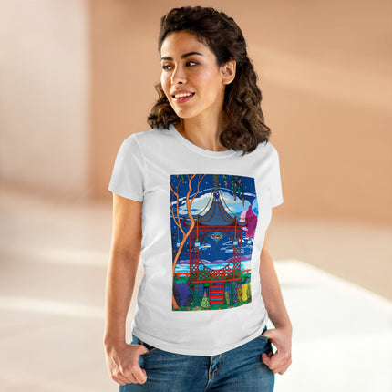 Serene Splendor Women's Midweight Cotton Tee
