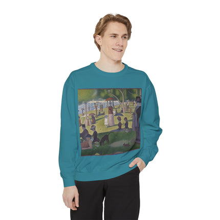 A Sunday on La Grande Jatte by Georges Seurat Unisex Garment-Dyed Sweatshirt