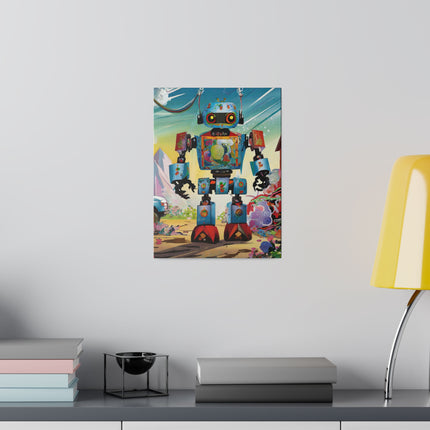 The Rusty Robot Matte Canvas, Stretched, 0.75"
