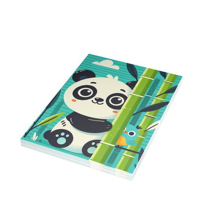 🐼🎋 The Little Panda In The Bamboo Greeting Card – Whimsical Animal Adventure