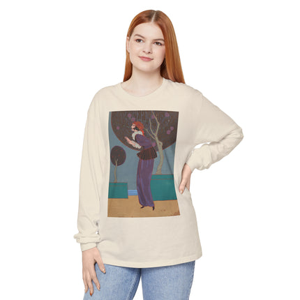 Les Lucioles by Charles Martin Garment-dyed Long Sleeve T-Shirt