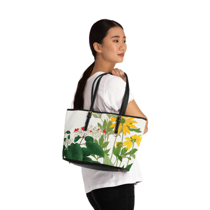 Clerodendrum & Rudbeckia by Tanigami Kônan PU Leather Shoulder Bag