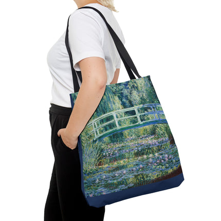 Water Lilies and Japanese Bridge by Claude Monet Tote Bag (AOP)