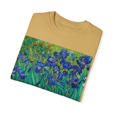 Irises by Van Gogh Unisex Garment-Dyed T-shirt