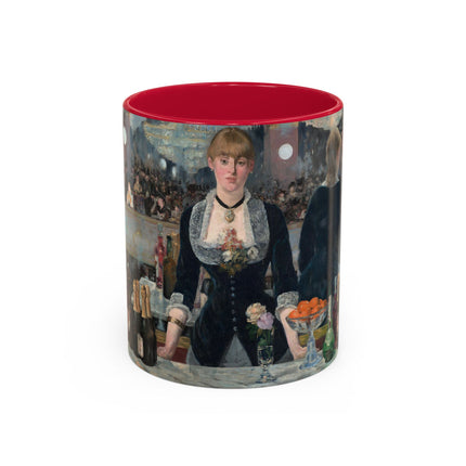 A Bar at the Folies-Bergère by Edouard Manet Colorful Mugs (11oz, 15oz)