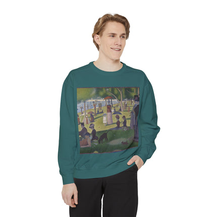 A Sunday on La Grande Jatte by Georges Seurat Unisex Garment-Dyed Sweatshirt