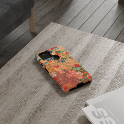 Ornamental Japanese Flower Pattern Phone Cases