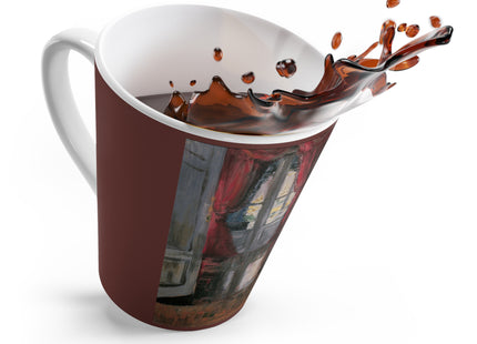 View into Leopold and Marie Czihaczek's Apartment by Egon Schiele Latte Mug