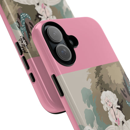 Rococo Garden Reader Phone Case – Whimsical Elegance & Timeless Charm