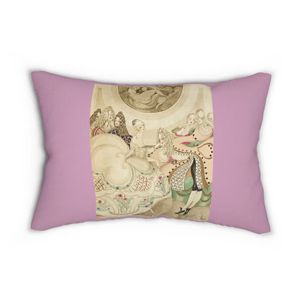 Sur talons rouges (On Red Heels) pl 01 by Gerda Wegener Spun Polyester Lumbar Pillow