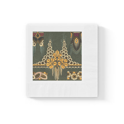 La décoration moderne dans le textile Pl. 2 by Gaston Charlet Placemat White Coined Napkins