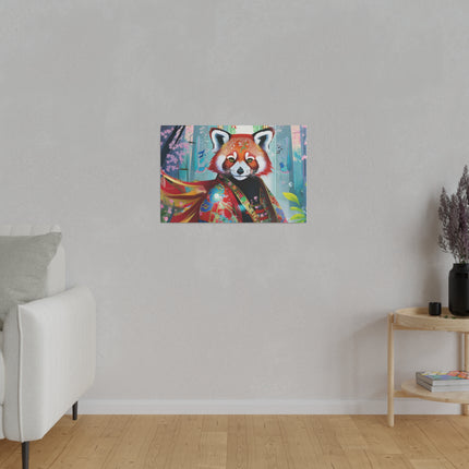 Cybernetic Red Panda Matte Canvas, Stretched, 0.75"