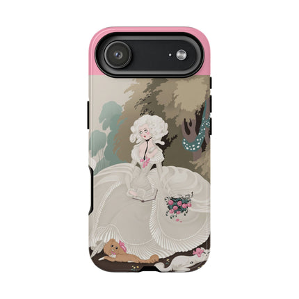 Rococo Garden Reader Phone Case – Whimsical Elegance & Timeless Charm