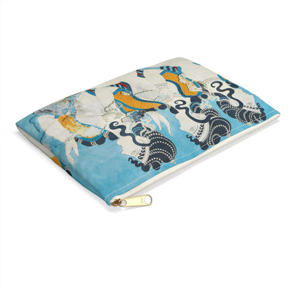 Reproduction of Ladies in Blue Accessory Pouch – Emile Gilliéron Minoan Fresco Design