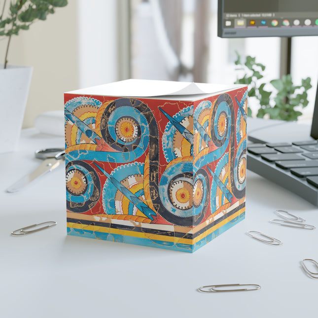 Reproduction of S-Spiral Frieze by Emile Gilliéron Note Cube