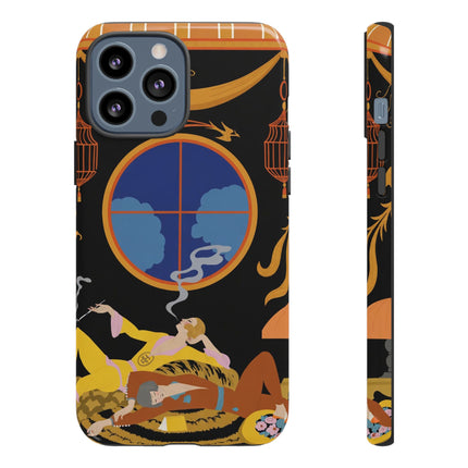 Art Deco Lounge Phone Case – Opulent Smoke & Timeless Glamour