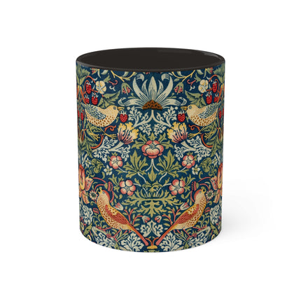 Strawberry Thief by William Morris Colorful Mugs, 11oz