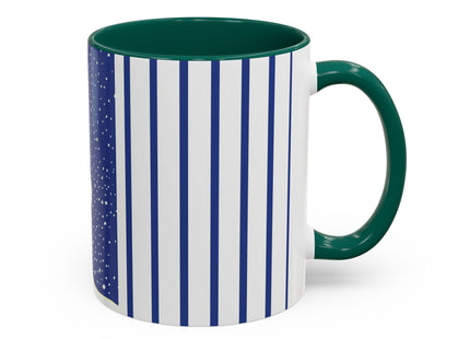 Snowman in Falling Snow Colorful Mugs (11oz, 15oz)