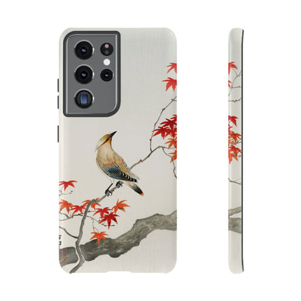 Japanese Bird on Maple by Ohara Koson Phone Cases