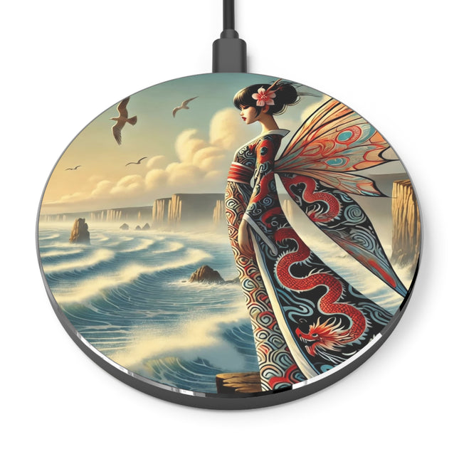 The Coastal Fairy Wireless Charger – Serene Grace & Oceanic Magic