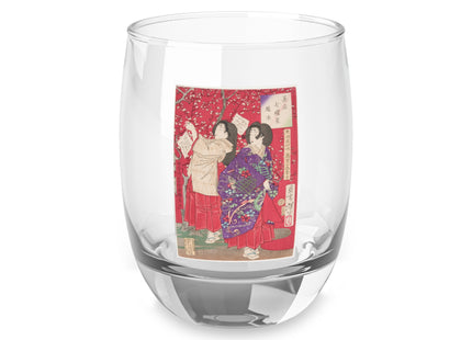 Wood for the Plum Tree by Tsukioka Yoshitoshi Whiskey Glass