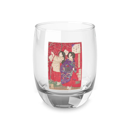 Wood for the Plum Tree by Tsukioka Yoshitoshi Whiskey Glass