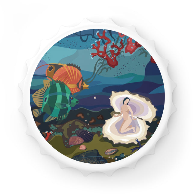 Ocean Pearl Siren Bottle Opener – Mystical Mermaid & Marine Enchantment