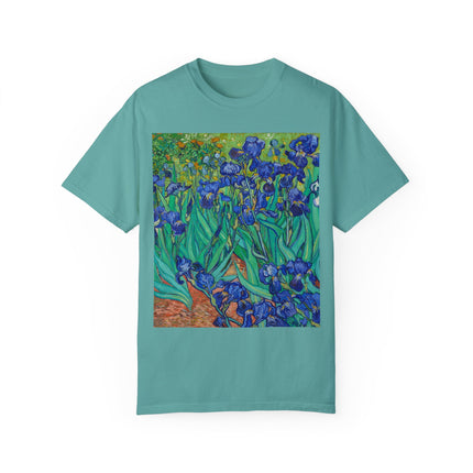 Irises by Van Gogh Unisex Garment-Dyed T-shirt