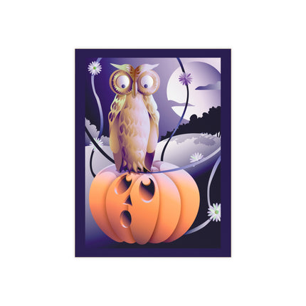 The Startled Pumpkin Ceramic Tile