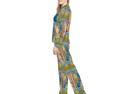 Eagle and Oak, Macaws and Corn by Maurice Pillard Verneuil Women’s Satin Pajamas