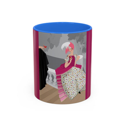 The Red Bird Colorful Mugs – Gentle Storybook Charm & Elegant Whimsy