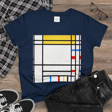 Place de la Concorde by Piet Mondrian Women's Midweight Cotton Tee