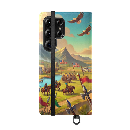 🦅⚔️ Watchful Guardian Flip Case – Courage, Leadership & Noble Adventure