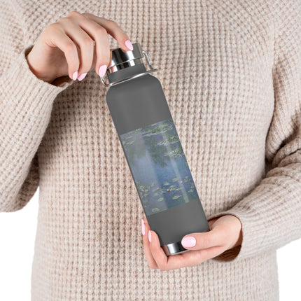 Water Lilies by Claude Monet Copper Vacuum Insulated Bottle, 22oz