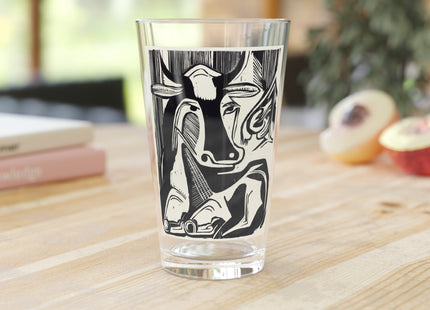 The Large Cow by Ernst Ludwig Kirchner Glass, 16oz