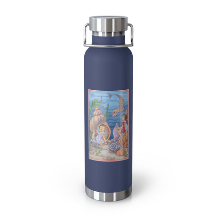 Fairy Whispers of the Sea Copper Vacuum Insulated Bottle, 22 oz