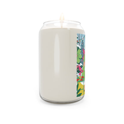 ☕🎄 Christmas Tea In The Snow Garden Scented Soy Candle – Art Deco Holiday Friendship