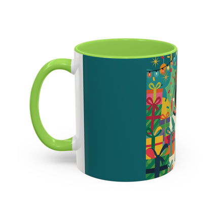 🎄✨ The Lady Of The Christmas Ornament Colorful Mug – Art Deco Holiday Fantasy