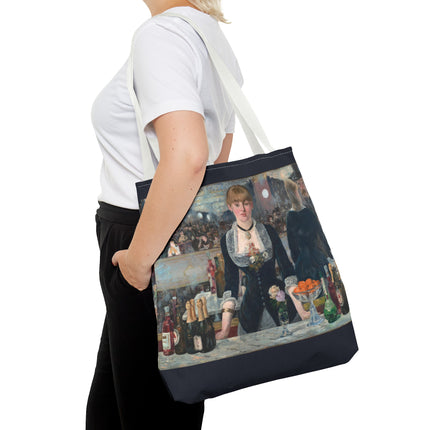 A Bar at the Folies-Bergère by Edouard Manet Tote Bag (AOP)
