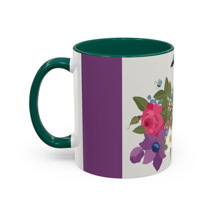 Bluebird & Butterfly Colorful Mugs – Spring Harmony & Delicate Beauty