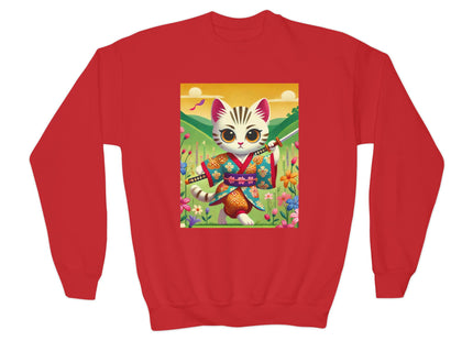 Samurai Kitten Youth Crewneck Sweatshirt