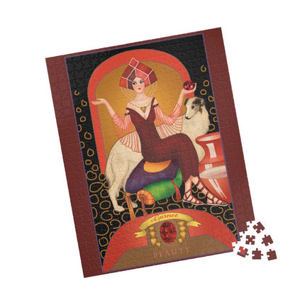 January & Garnet (from the Gem Series) by Sofia Chiostri Puzzle (110, 252, 500-piece)
