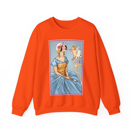 The Enchanting Painter: A Fairy's Artistic Touch Heavy Blend™ Crewneck Sweatshirt