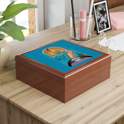 March & Aquamarine (Gem Series) by Sofia Chiostri Jewelry Box