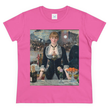 A Bar at the Folies-Bergère by Edouard Manet Women's Midweight Cotton Tee