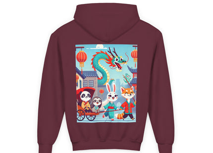 The Little Dragon and Friends Youth Heavy Blend Hooded Sweatshirt